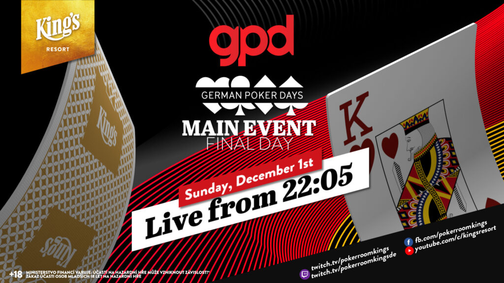 Livestream | German Poker Days Final @ King's Resort Rozvadov