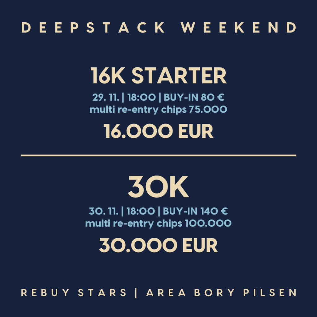 Rebuy Stars Casino: Overlay and deal at the Deepstack Starter